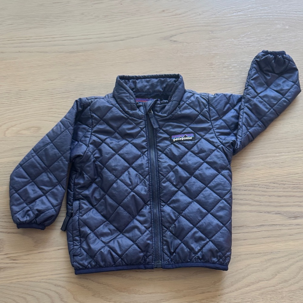Patagonia Nanopuff Quilted Jacket in Dark Purple-Blue